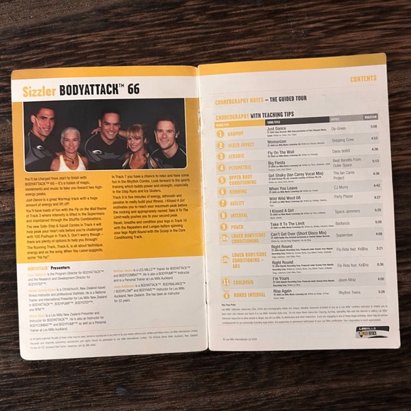 Les Mills BODYATTACK 66 CD, DVD, & Choreography Booklet - Picture 3 of 3